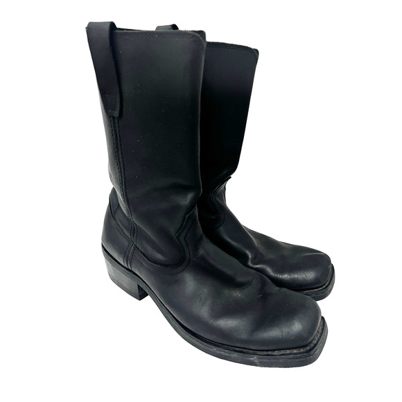 Durango Black Leather Pull-On Western Boots main image 9